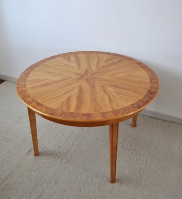 Art Deco Golden Elm Table, 1930s-HPQ-1189156