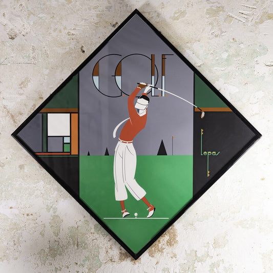 Art Deco Golf Design by Charles Lepas, France, 1990s