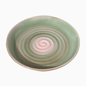 Art Deco Green Ceramic Bowl from Karlsruhe Majolika-WK-975977