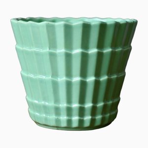 Art Deco Green Pot from Saint Clément, 1930s-AIU-1798087