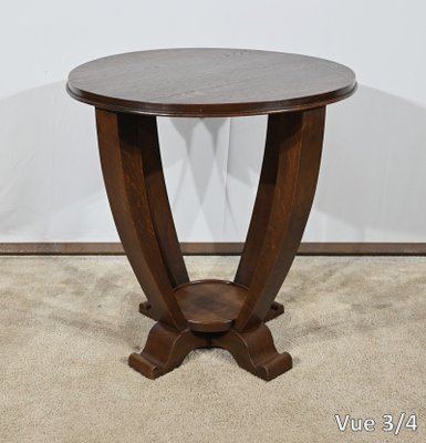 Art Deco Guéridon in Oak, 1930-RVK-1778430