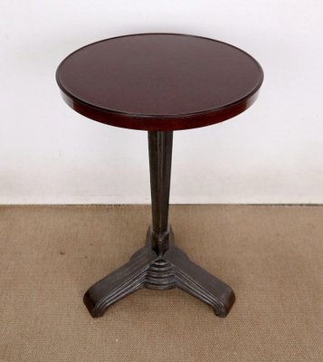 Art Deco Gueridon Table in Bakelite and Cast Iron by Louis Vuitton for REX Paris, 1930-RVK-1409195