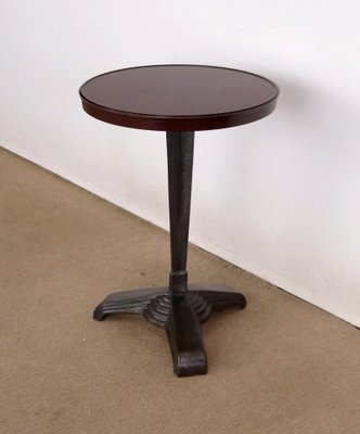 Art Deco Gueridon Table in Bakelite and Cast Iron by Louis Vuitton for REX Paris, 1930-RVK-1409195