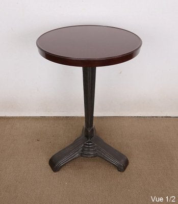 Art Deco Gueridon Table in Bakelite and Cast Iron by Louis Vuitton for REX Paris, 1930-RVK-1409195