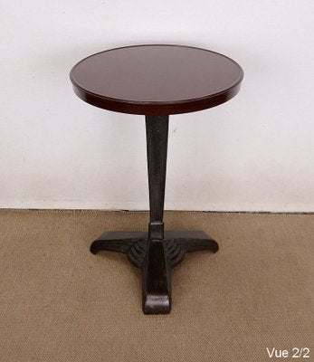 Art Deco Gueridon Table in Bakelite and Cast Iron by Louis Vuitton for REX Paris, 1930-RVK-1409195