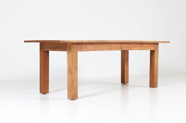 Art Deco Haagse School Table in Oak by Cor Alons, 1923-MY-975021