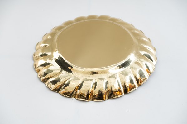 Art Deco Hammered Serving Plate, Vienna, 1920s-SPD-699183