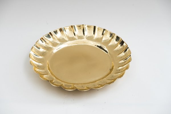 Art Deco Hammered Serving Plate, Vienna, 1920s-SPD-699183