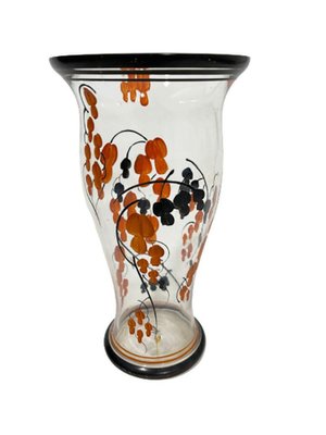 Art Deco Hand-Painted Enamel Vase by A. J. Van Kooten, 1894-1951-UCH-1224895