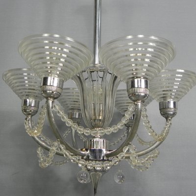 Art Deco Hanging Lamp by G. Leleu-TL-1142547