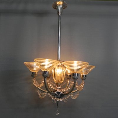 Art Deco Hanging Lamp by G. Leleu-TL-1142547