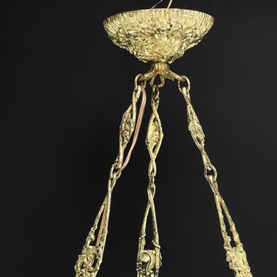 Art Deco Hanging Lamp from Muller Frères, 1930a-JUZ-1820362