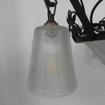 Art Deco Hanging Lamp from Muller Frères, 1930s-TL-2034804