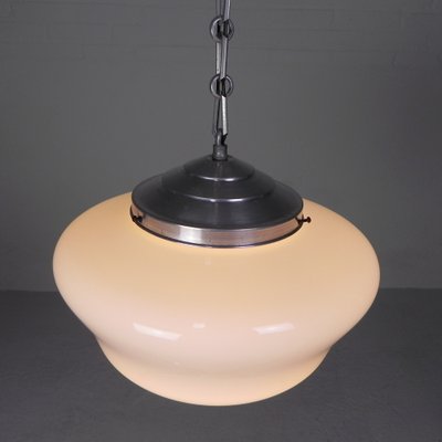 Art Deco Hanging Lamp on Aluminum Chain, 1930s-TL-1773685