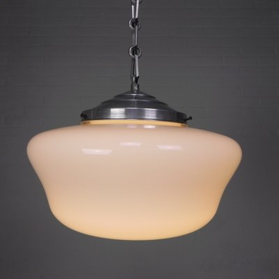 Art Deco Hanging Lamp on Aluminum Chain, 1930s-TL-1773685