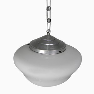 Art Deco Hanging Lamp on Aluminum Chain, 1930s-TL-1773685