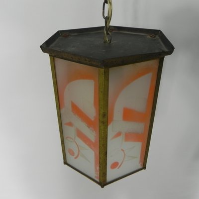 Art Deco Hanging Lamp with 6 Glass Plates-TL-1142552