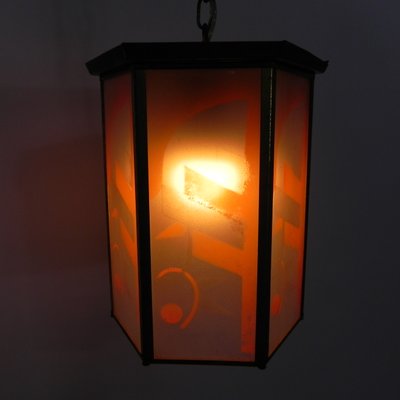 Art Deco Hanging Lamp with 6 Glass Plates-TL-1142552