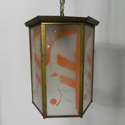 Art Deco Hanging Lamp with 6 Glass Plates-TL-1142552