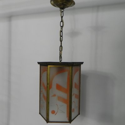 Art Deco Hanging Lamp with 6 Glass Plates-TL-1142552