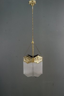 Art Deco Hanging Lamp with Glass Sticks, Vienna, Austria, 1920s-SPD-1794210