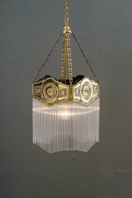 Art Deco Hanging Lamp with Glass Sticks, Vienna, Austria, 1920s-SPD-1794210