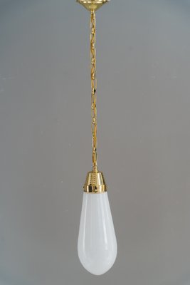 Art Deco Hanging Lamps with Original Glass Shades, Germany, 1920s, Set of 2-SPD-1731897