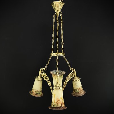 Art Deco Hanging Light from Muller Frères, 1930s-JUZ-1813994