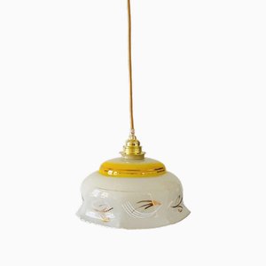 Art Deco Hanging Light in White Gold-BMU-1807708