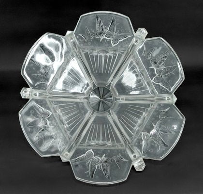 Art Deco Hanging Light with Butterflies from Muller Frères, 1920-XNH-1804500