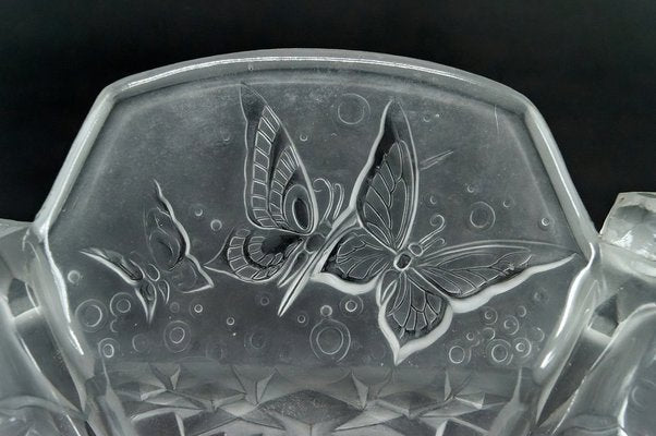 Art Deco Hanging Light with Butterflies from Muller Frères, 1920-XNH-1804500