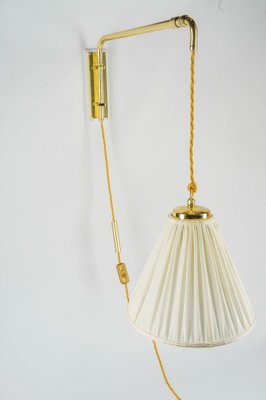 Art Deco Height Adjustable Brass Wall Lamp, 1920s-SPD-1820599