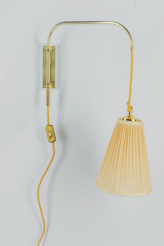 Art Deco Height Adjustable Wall Lamp, 1920s