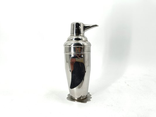 Art Deco Inspired Penguin Shaped Coktail Shaker, 1970s-IRH-2040414