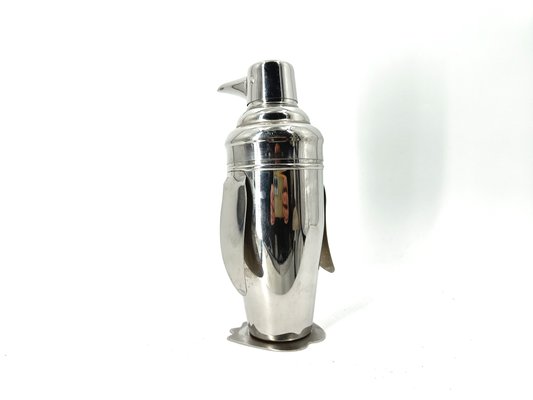 Art Deco Inspired Penguin Shaped Coktail Shaker, 1970s-IRH-2040414