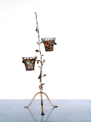 Art Deco Iron Vase Stand, 1950s-GKB-560916