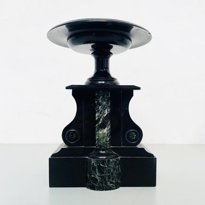 Art Deco Italian Centerpieces in Black Onyx, 1940s, Set of 2-GDD-1251068