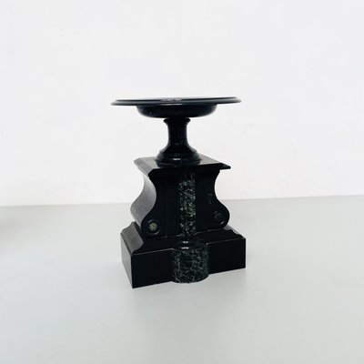 Art Deco Italian Centerpieces in Black Onyx, 1940s, Set of 2-GDD-1251068