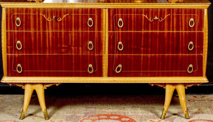 Art Deco Italian Commode in the style of Osvaldo Borsani, 1940s-MBH-1031631