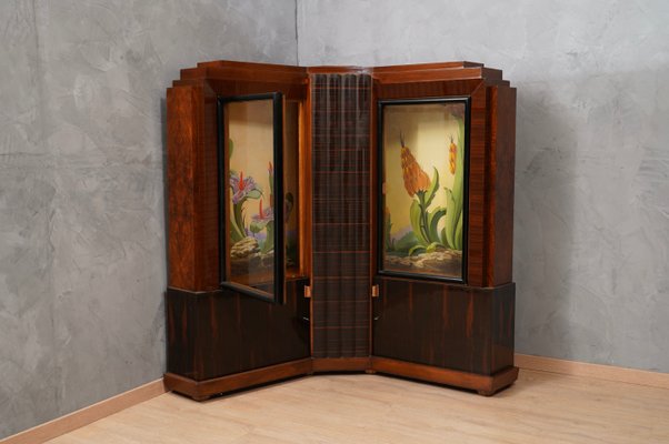 Art Deco Italian Corner Cupboards from Marcello Piacentini, 1940s-UH-1417410