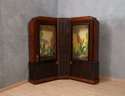 Art Deco Italian Corner Cupboards from Marcello Piacentini, 1940s-UH-1417410