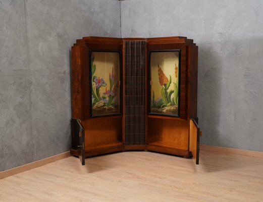 Art Deco Italian Corner Cupboards from Marcello Piacentini, 1940s-UH-1417410