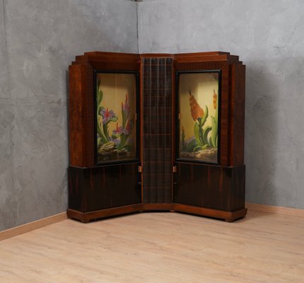 Art Deco Italian Corner Cupboards from Marcello Piacentini, 1940s-UH-1417410