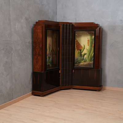 Art Deco Italian Corner Cupboards from Marcello Piacentini, 1940s-UH-1417410