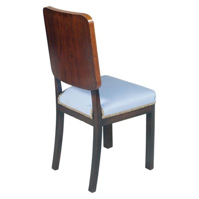 Art Deco Italian Light Blue Side Chair by Osvaldo Borsani for Atelier Borsani Varedo, 1930s-NJV-828667