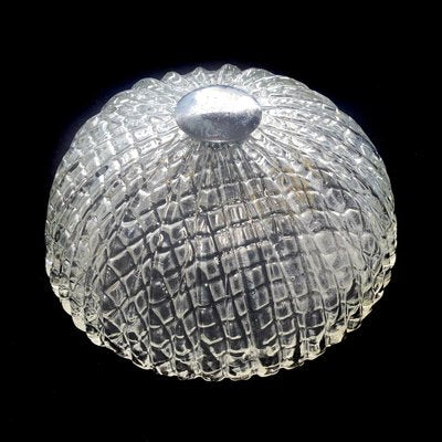 Art Deco Italian Murano Glass Flush Mount or Wall Light by Ercole Barovier, 1930s-HWV-1153946