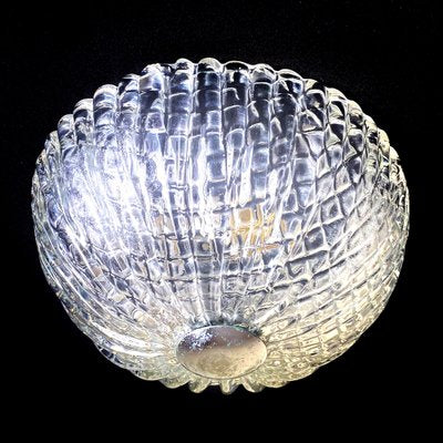 Art Deco Italian Murano Glass Flush Mount or Wall Light by Ercole Barovier, 1930s-HWV-1153946