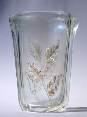 Art Deco Italian Murano Glass Vase from Seguso, 1940s-GKB-554830