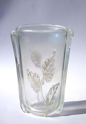 Art Deco Italian Murano Glass Vase from Seguso, 1940s-GKB-554830