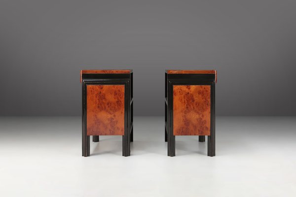 Art Deco Italian Nightstands, 1930s, Set of 2-YSY-1822029